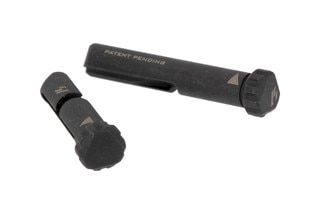 Strike Industries AR-10 SHIFT pins with black finish have a unique design for easy installation
